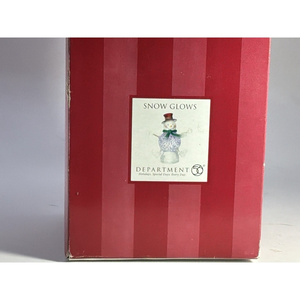 Dept 56 – Snow Glows – Lighted Snowman and Snow Globe - w/Box - Retired LOW WATE